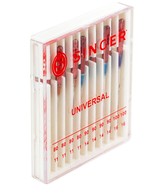 Assorted Sizes 10-Count /& 04801 Universal Heavy Duty Sewing Machine Needles Singer 4790 Universal Regular Point Sewing Machine Needle 5-Count